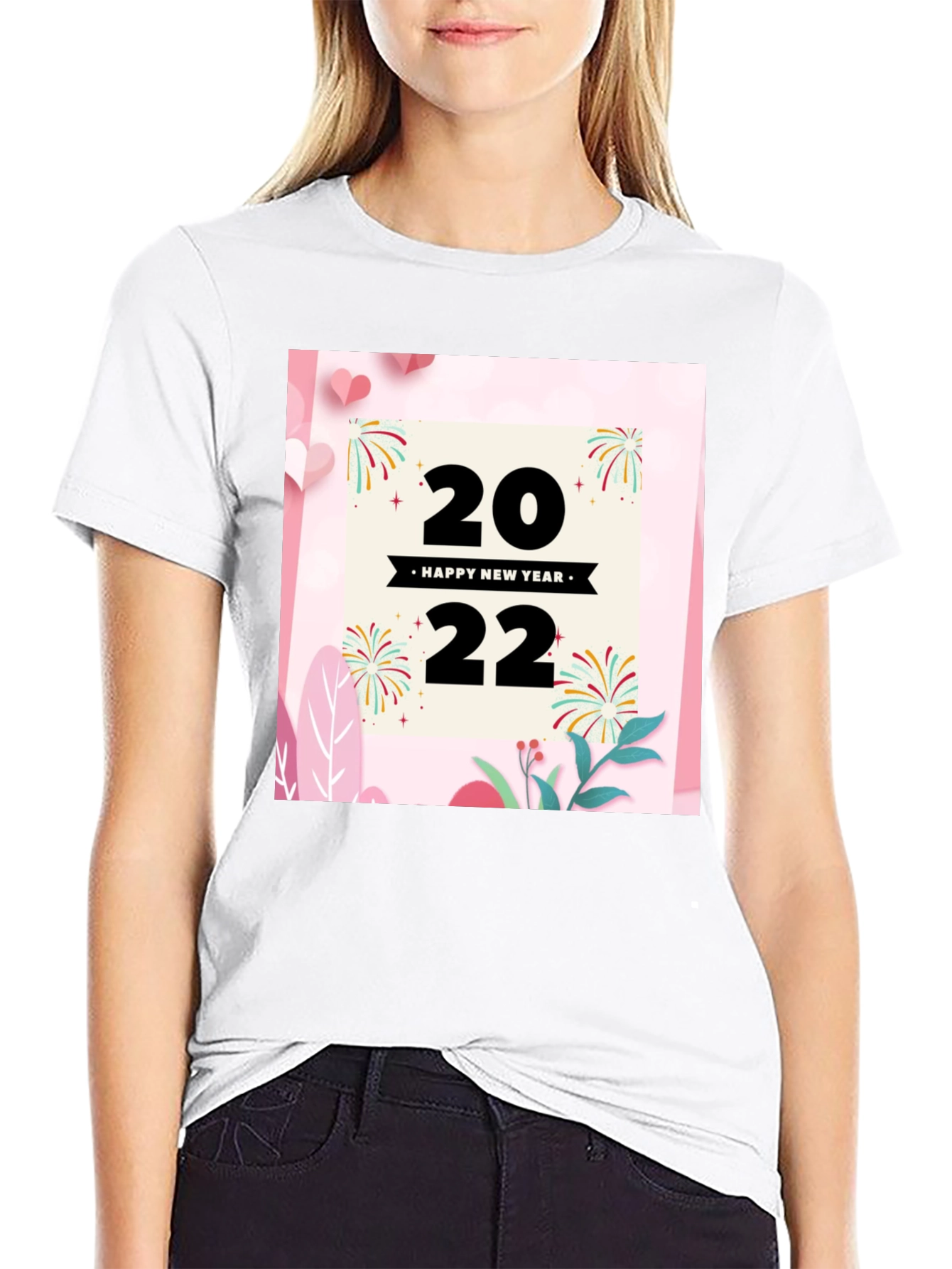 Camiseta Negra Año Nuevo 2022