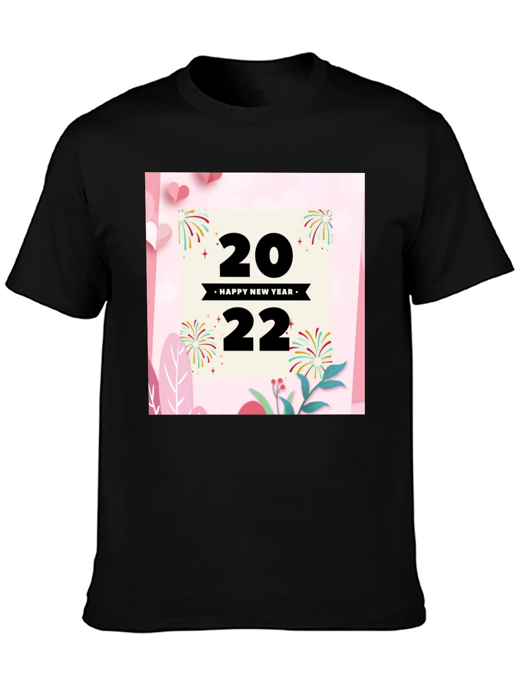 Camiseta Negra Año Nuevo 2022