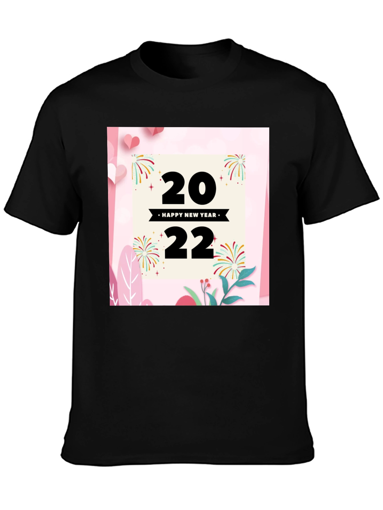 Camiseta Negra Año Nuevo 2022