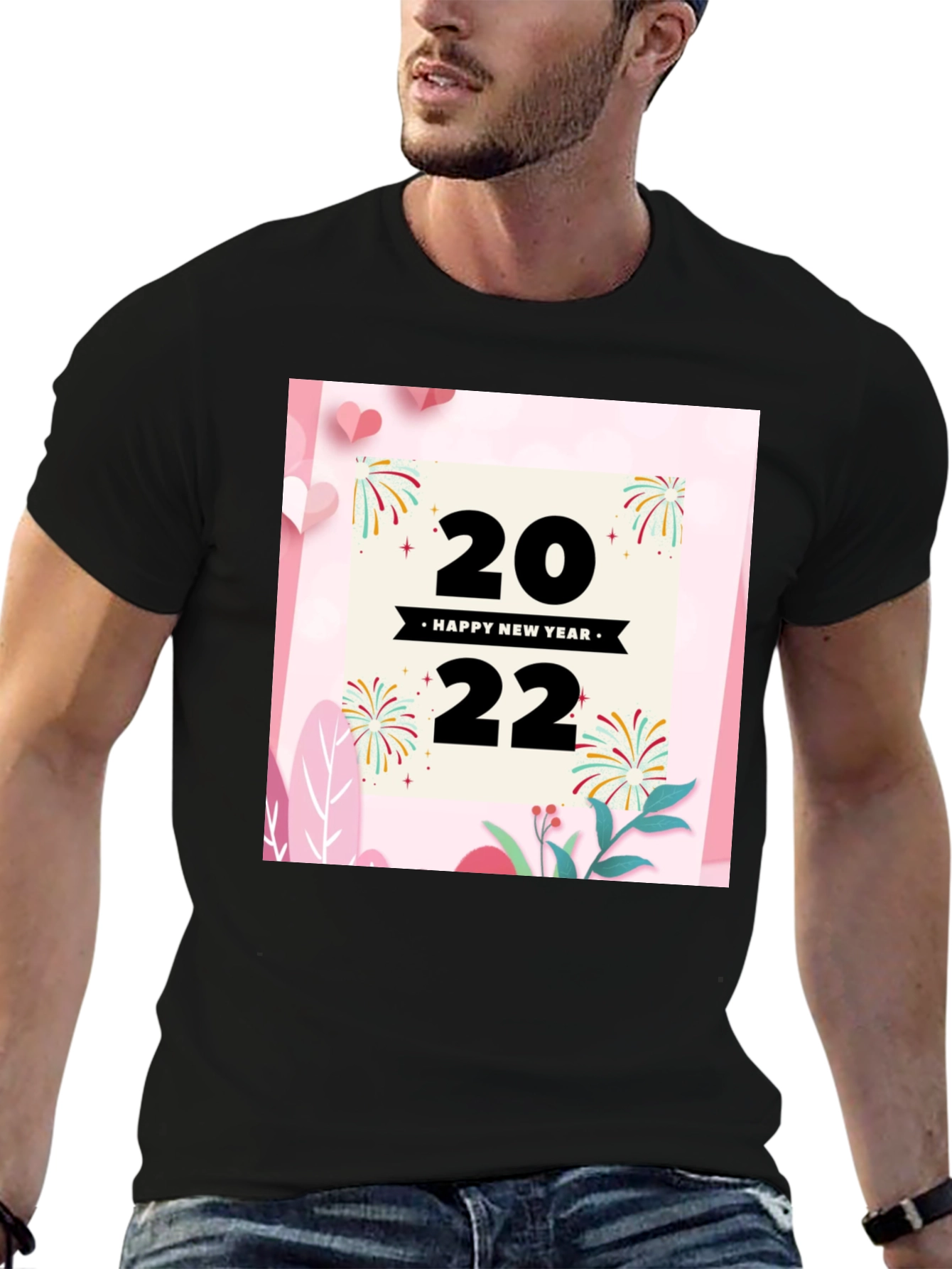 Camiseta Negra Año Nuevo 2022