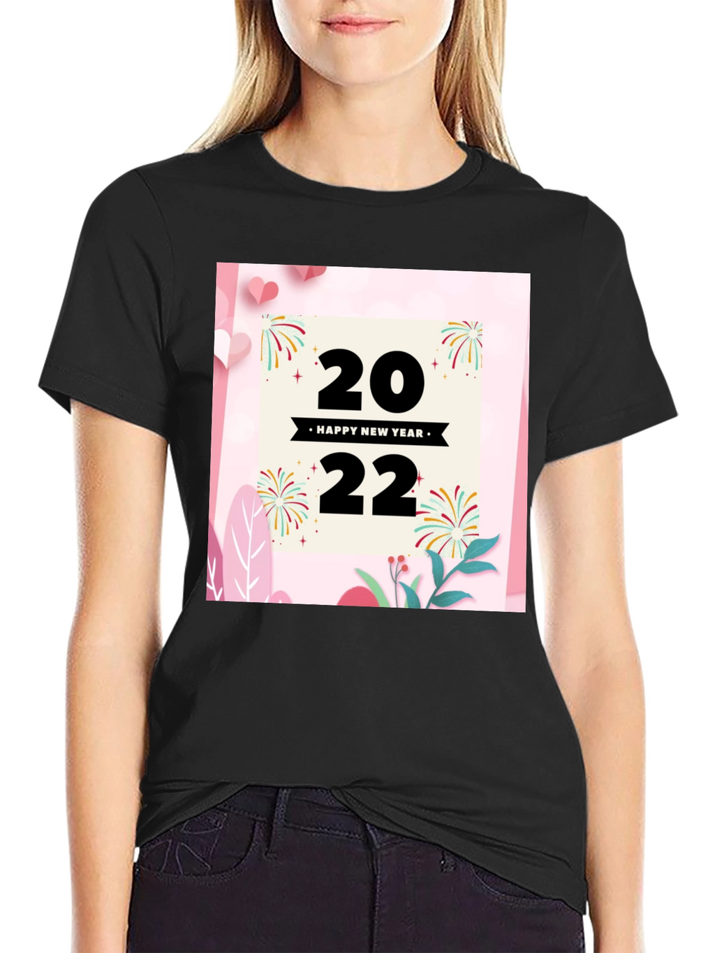 Camiseta Negra Año Nuevo 2022