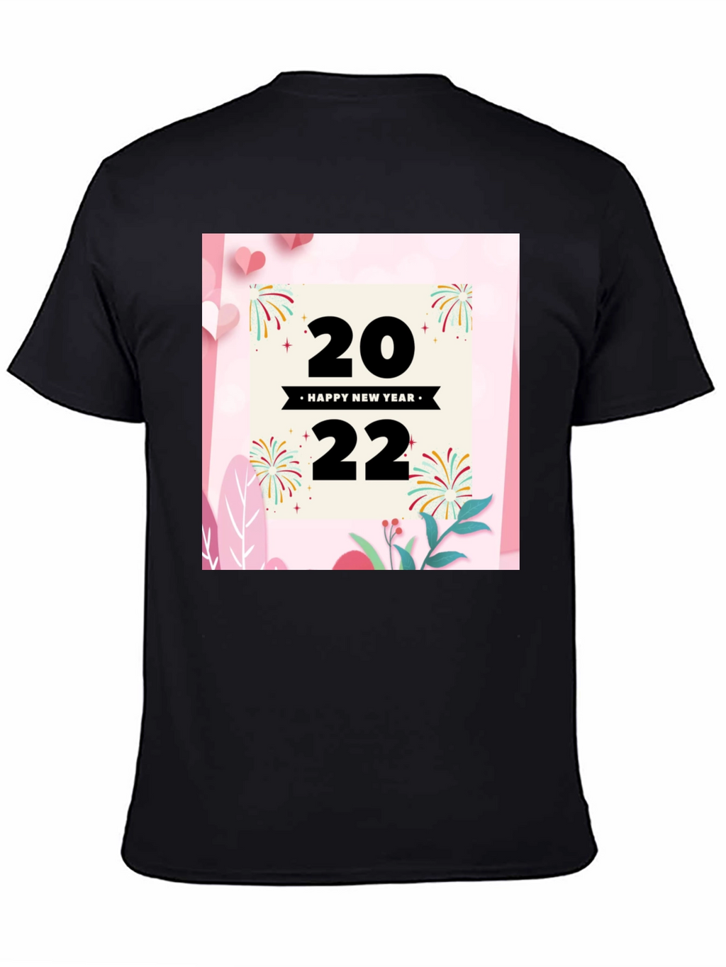 Camiseta Negra Año Nuevo 2022