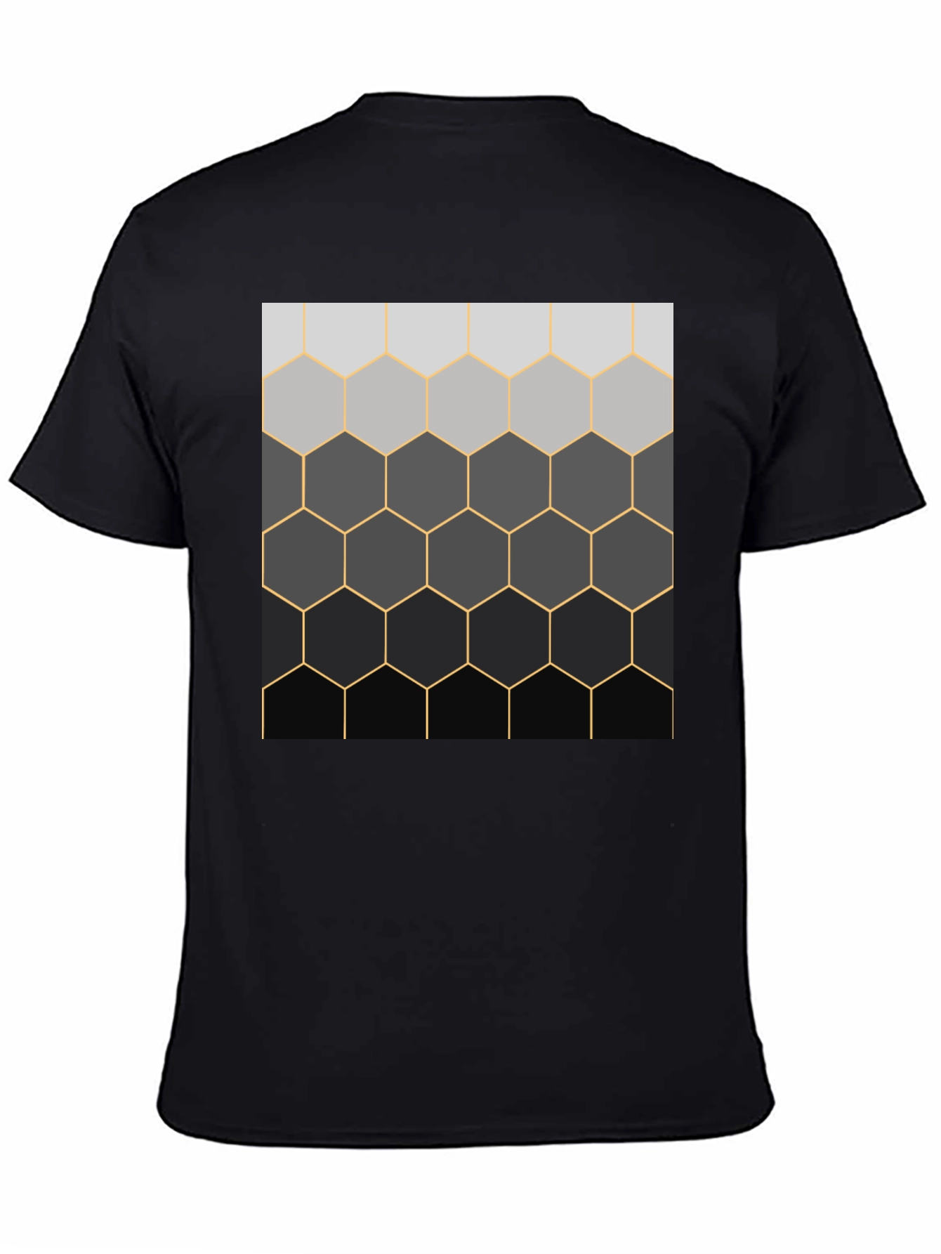 Camiseta Hombre Diseño Panal Degradado