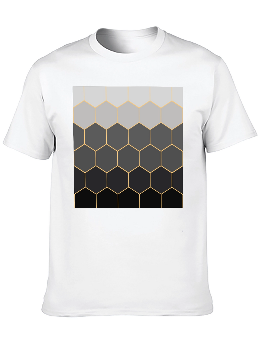 Camiseta Hombre Diseño Panal Degradado