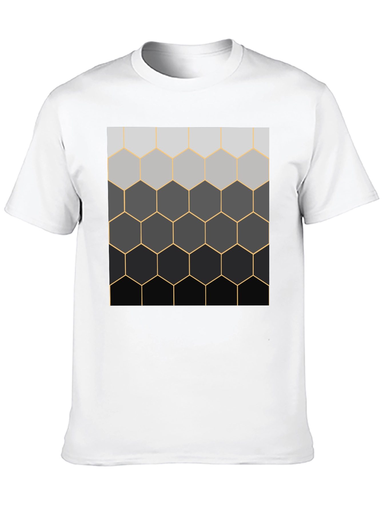 Camiseta Hombre Diseño Panal Degradado