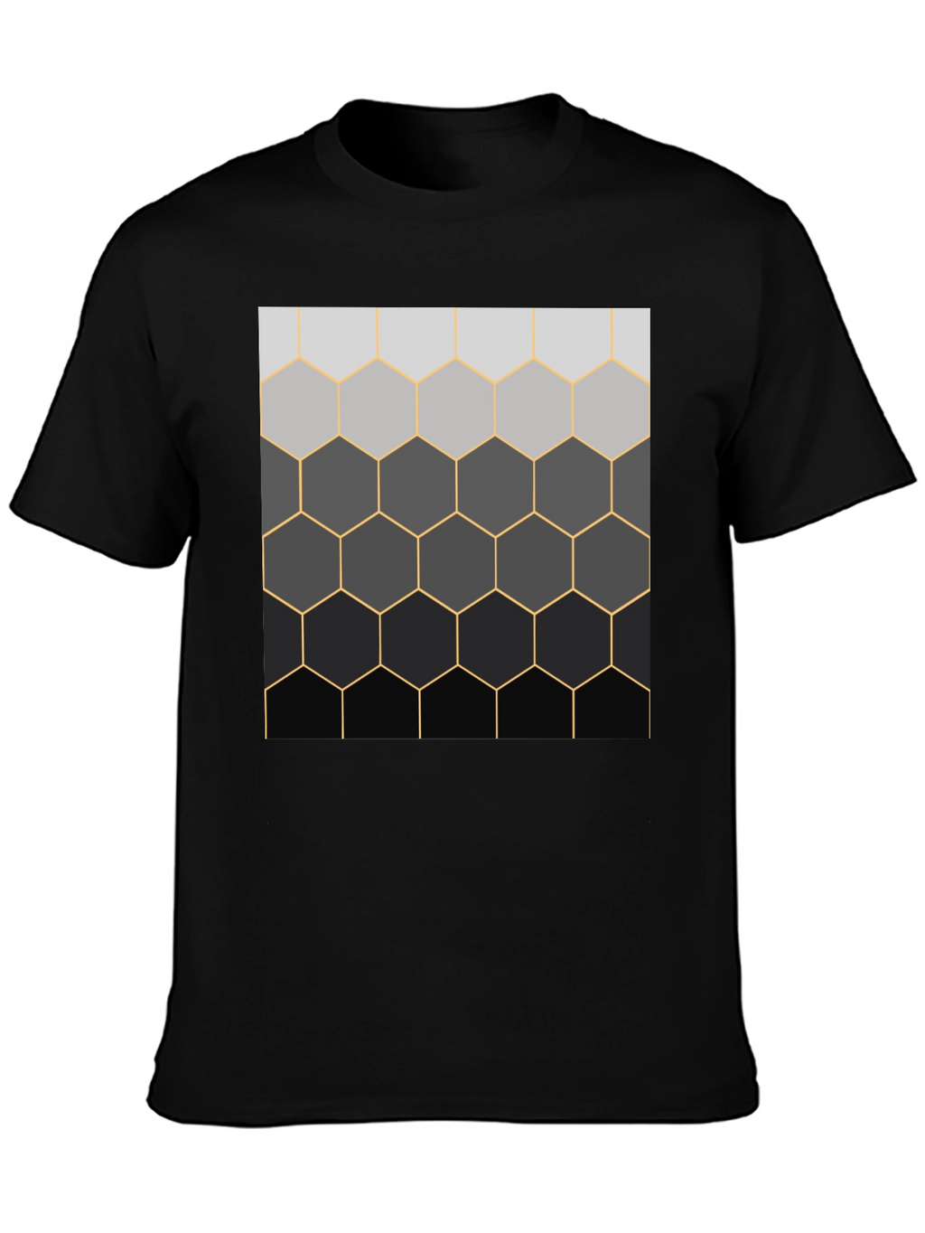 Camiseta Hombre Diseño Panal Degradado