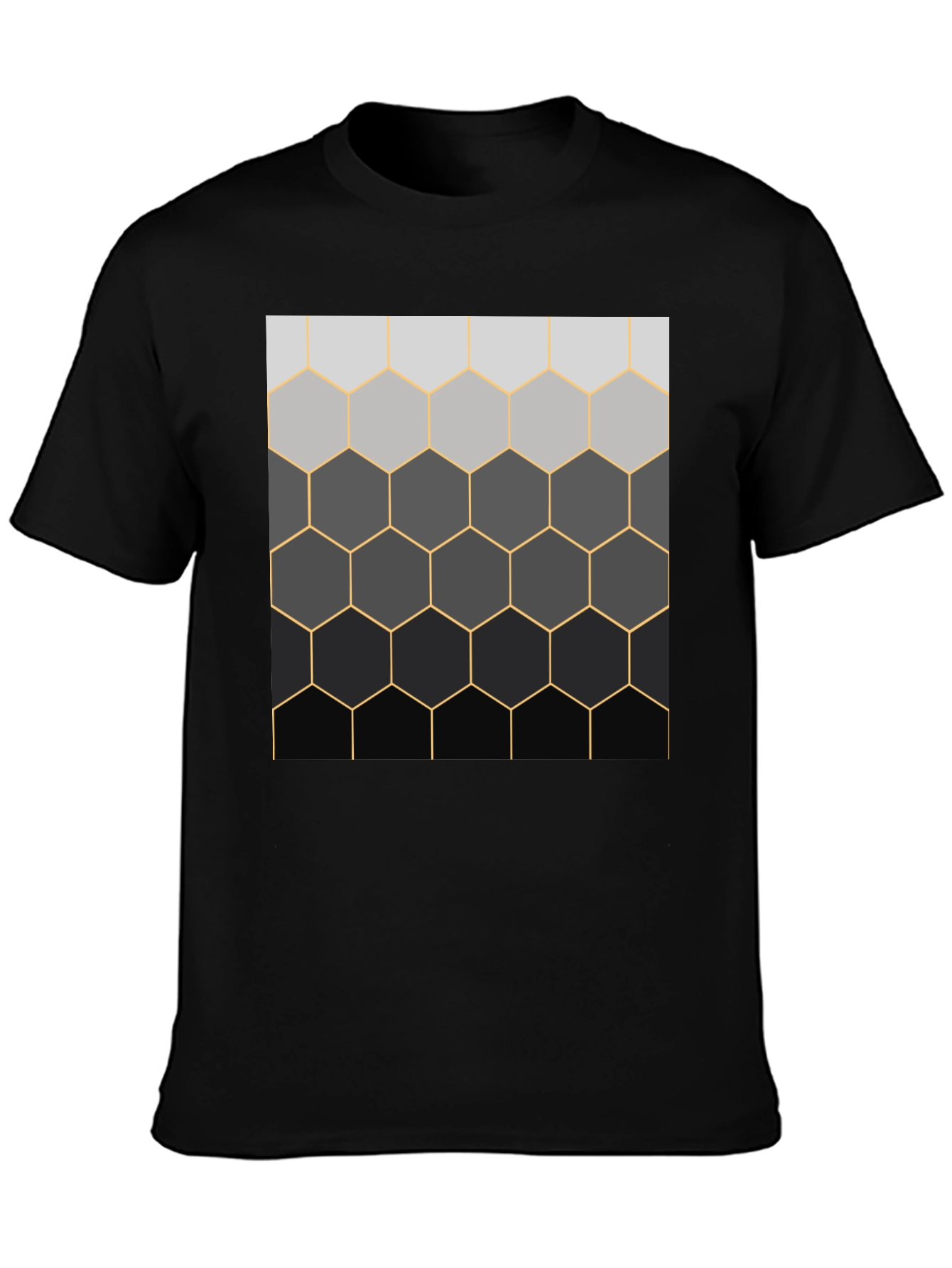 Camiseta Hombre Diseño Panal Degradado