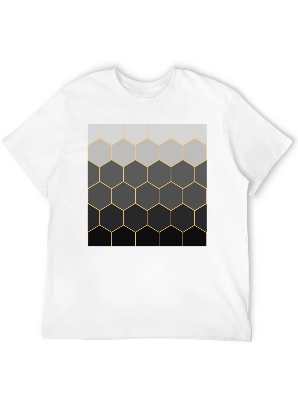 Camiseta Hombre Diseño Panal Degradado