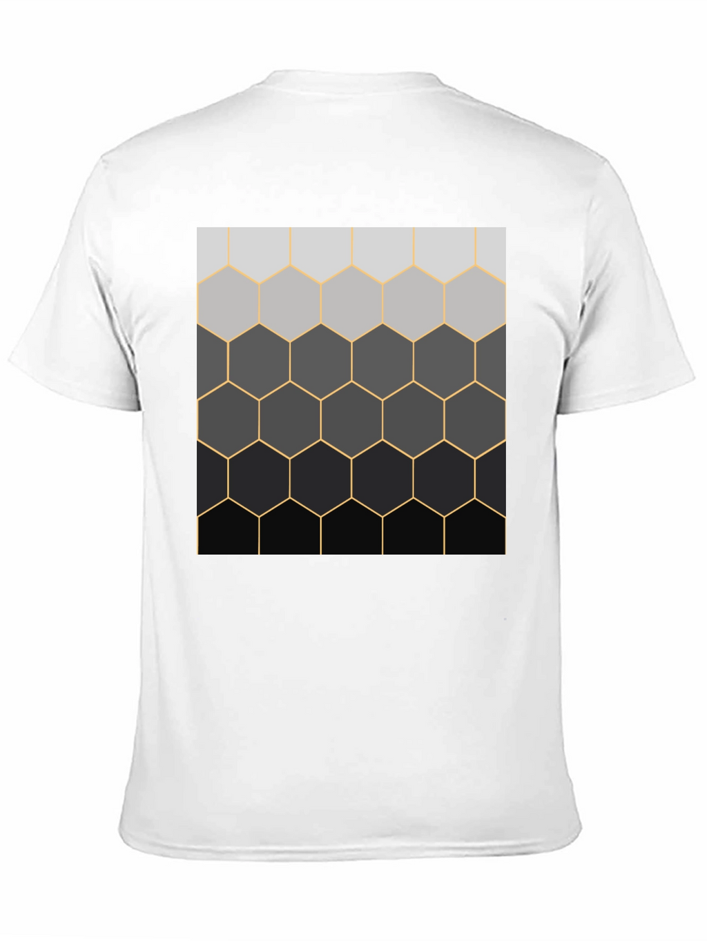 Camiseta Hombre Diseño Panal Degradado