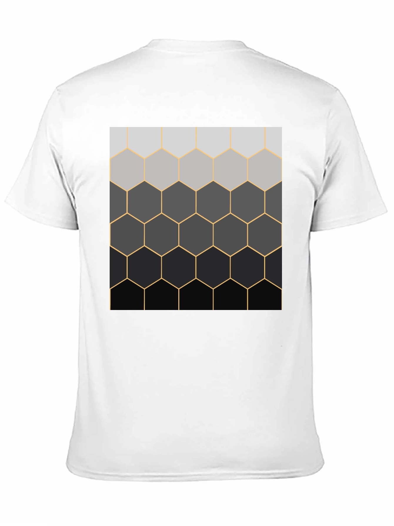 Camiseta Hombre Diseño Panal Degradado