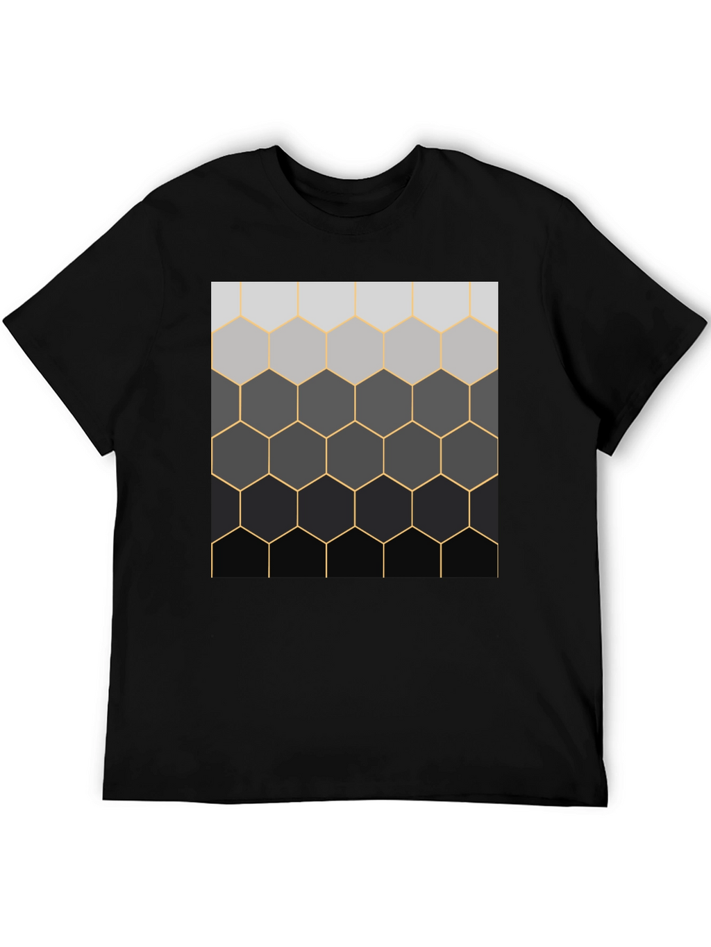 Camiseta Hombre Diseño Panal Degradado