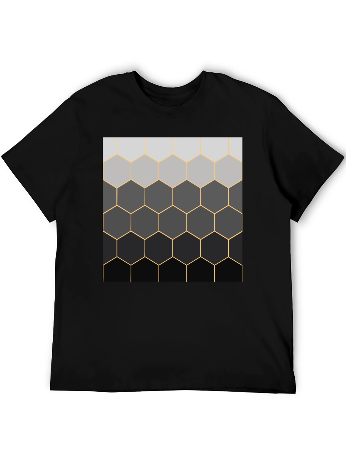 Camiseta Hombre Diseño Panal Degradado