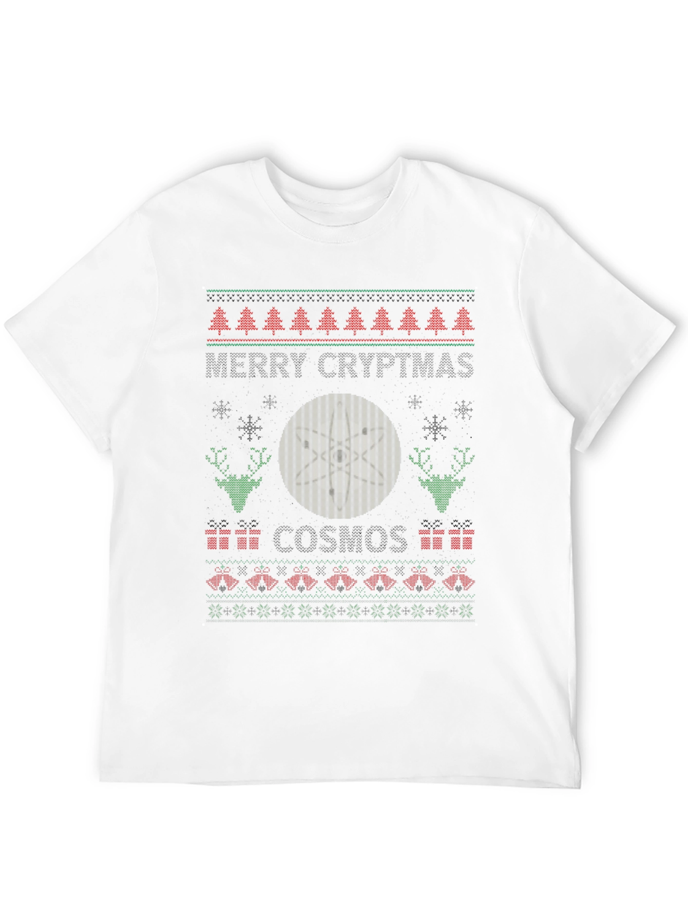 Camiseta Navideña con Diseño Abstracto