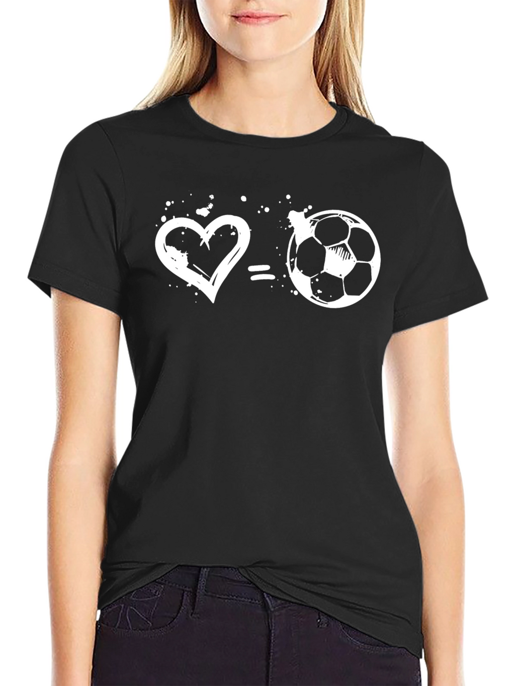 Camiseta Negra Amor al Fútbol