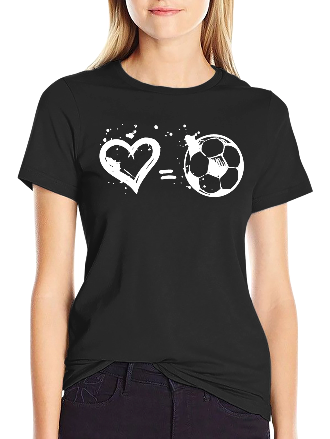 Camiseta Negra Amor al Fútbol