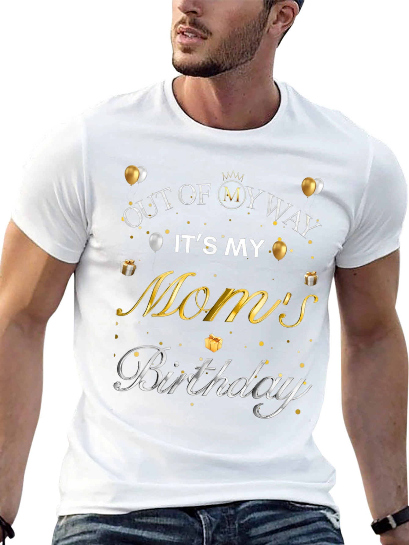 Camiseta Fuera de mi camino es el cumpleaños de mi mamá