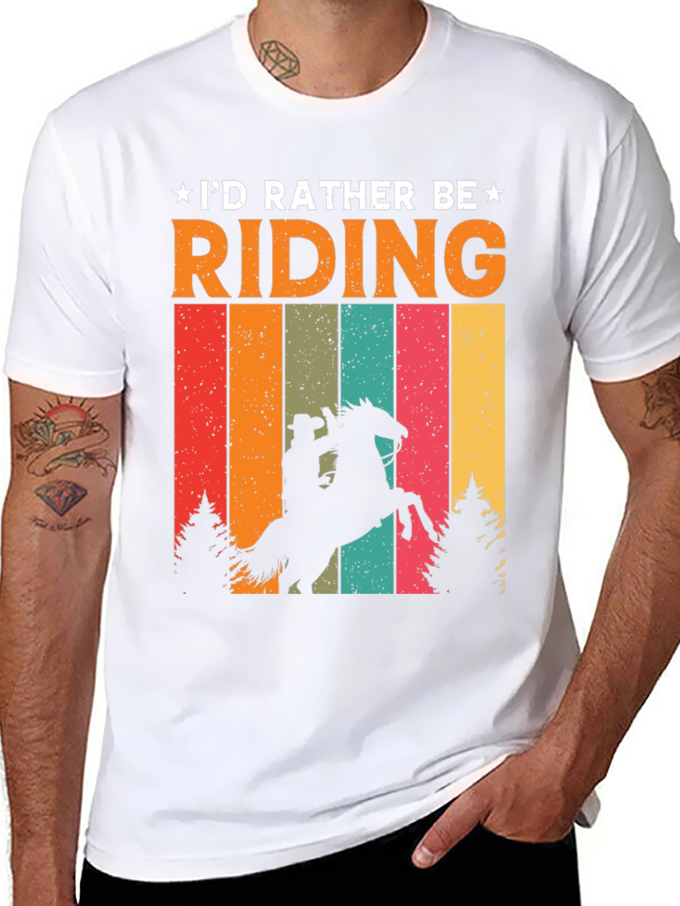 Camiseta de Vaquero: Preferiría Estar Montando