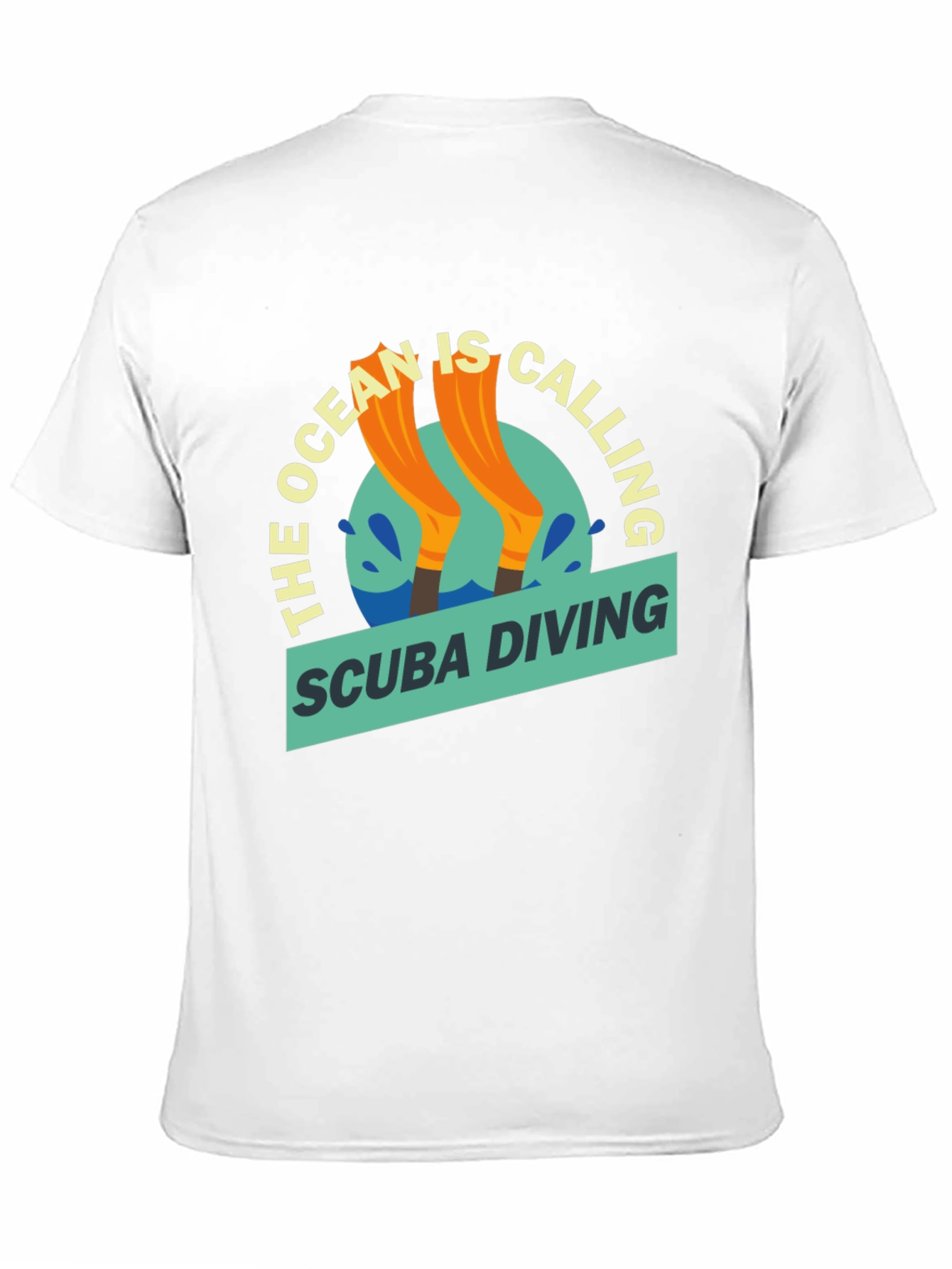 Camiseta Negra Buceo Me Llama para Aventura Acuática