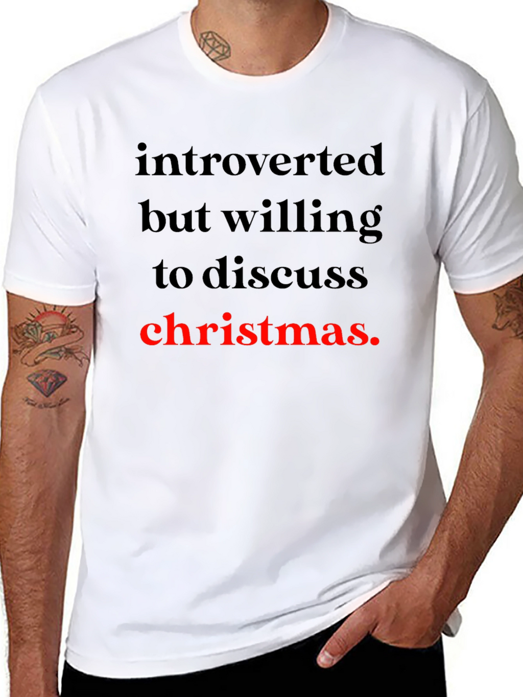 Camiseta Introvertido Navideño