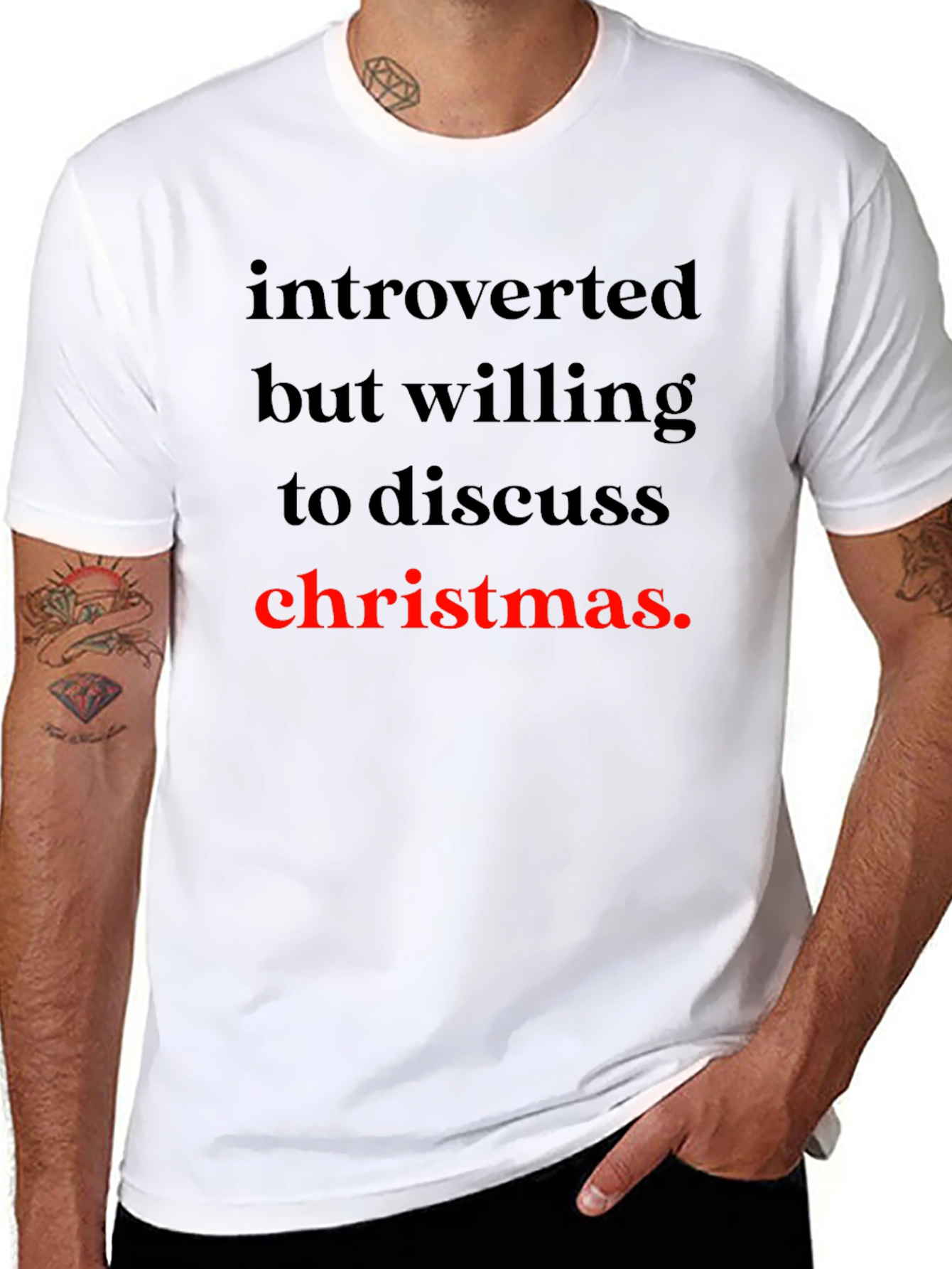 Camiseta Introvertido Navideño