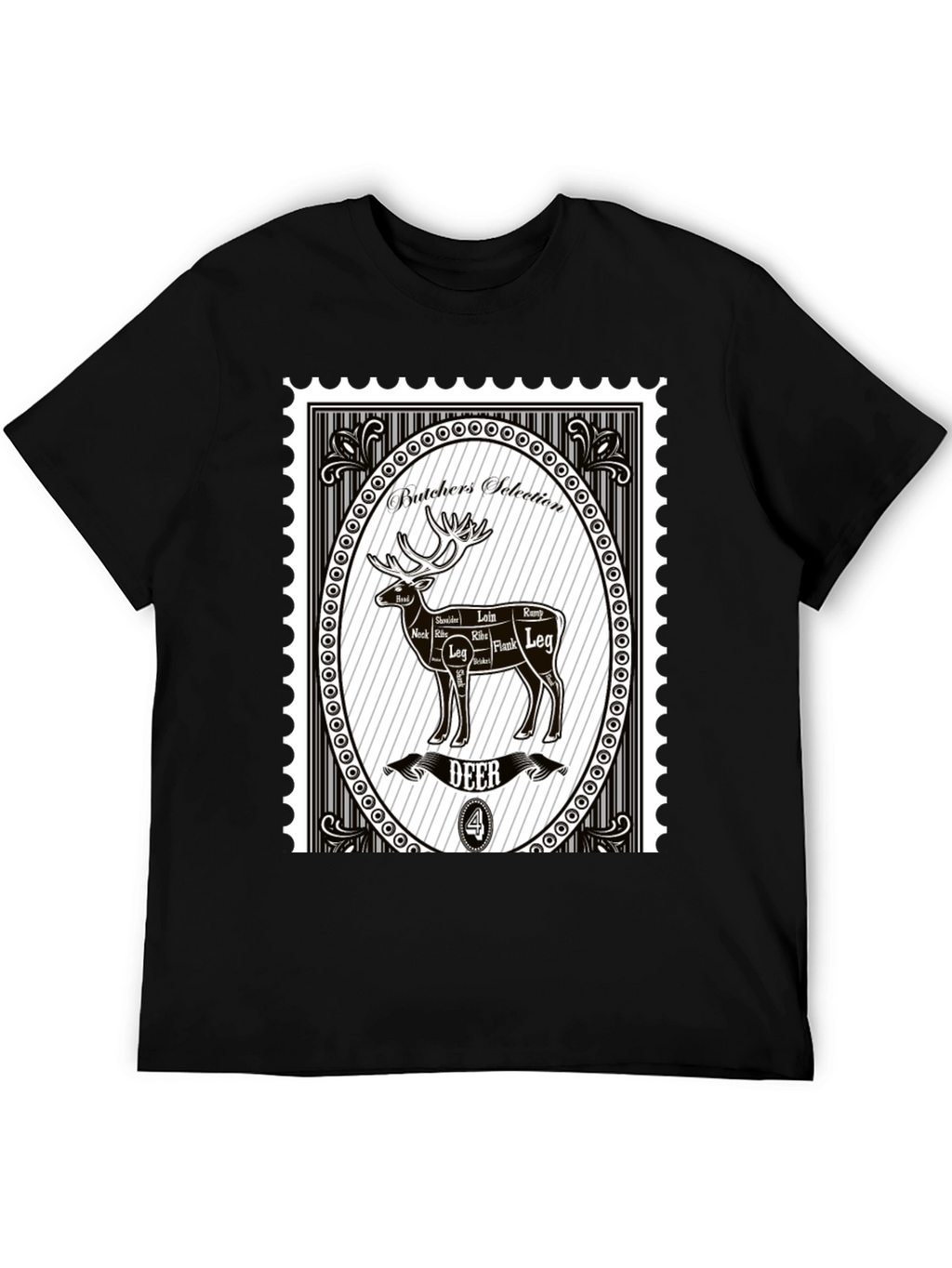 Camiseta Hombre Estampado Butchers Selection Deer