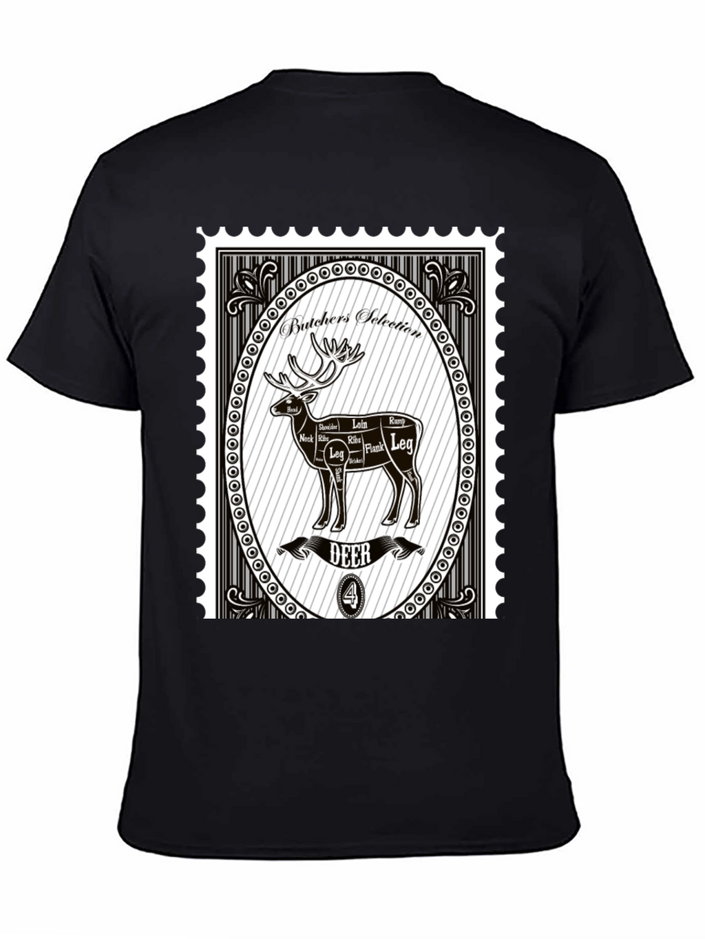 Camiseta Hombre Estampado Butchers Selection Deer