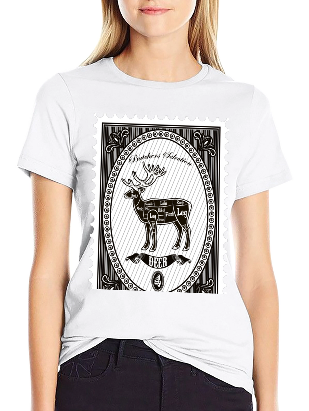 Camiseta Hombre Estampado Butchers Selection Deer