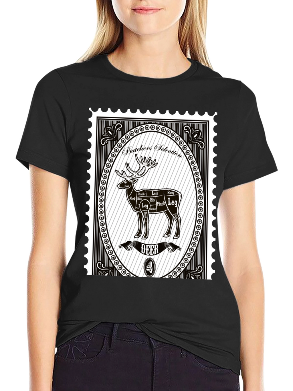 Camiseta Hombre Estampado Butchers Selection Deer