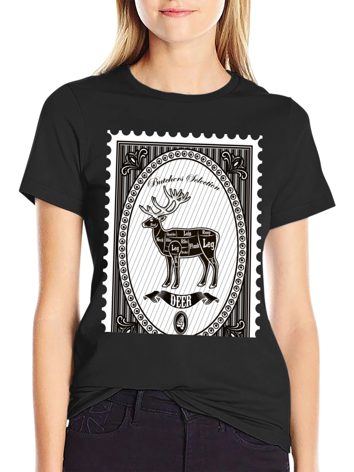 Camiseta Hombre Estampado Butchers Selection Deer