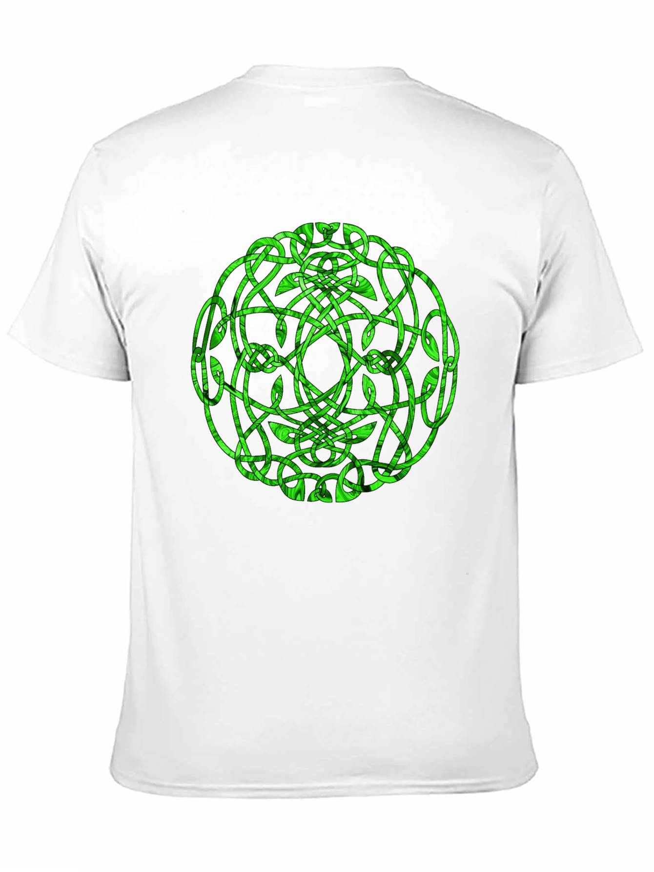 Camiseta Negra con Diseño Celta Verde