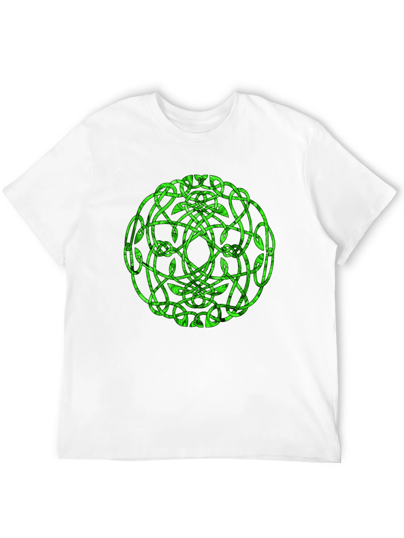 Camiseta Negra con Diseño Celta Verde