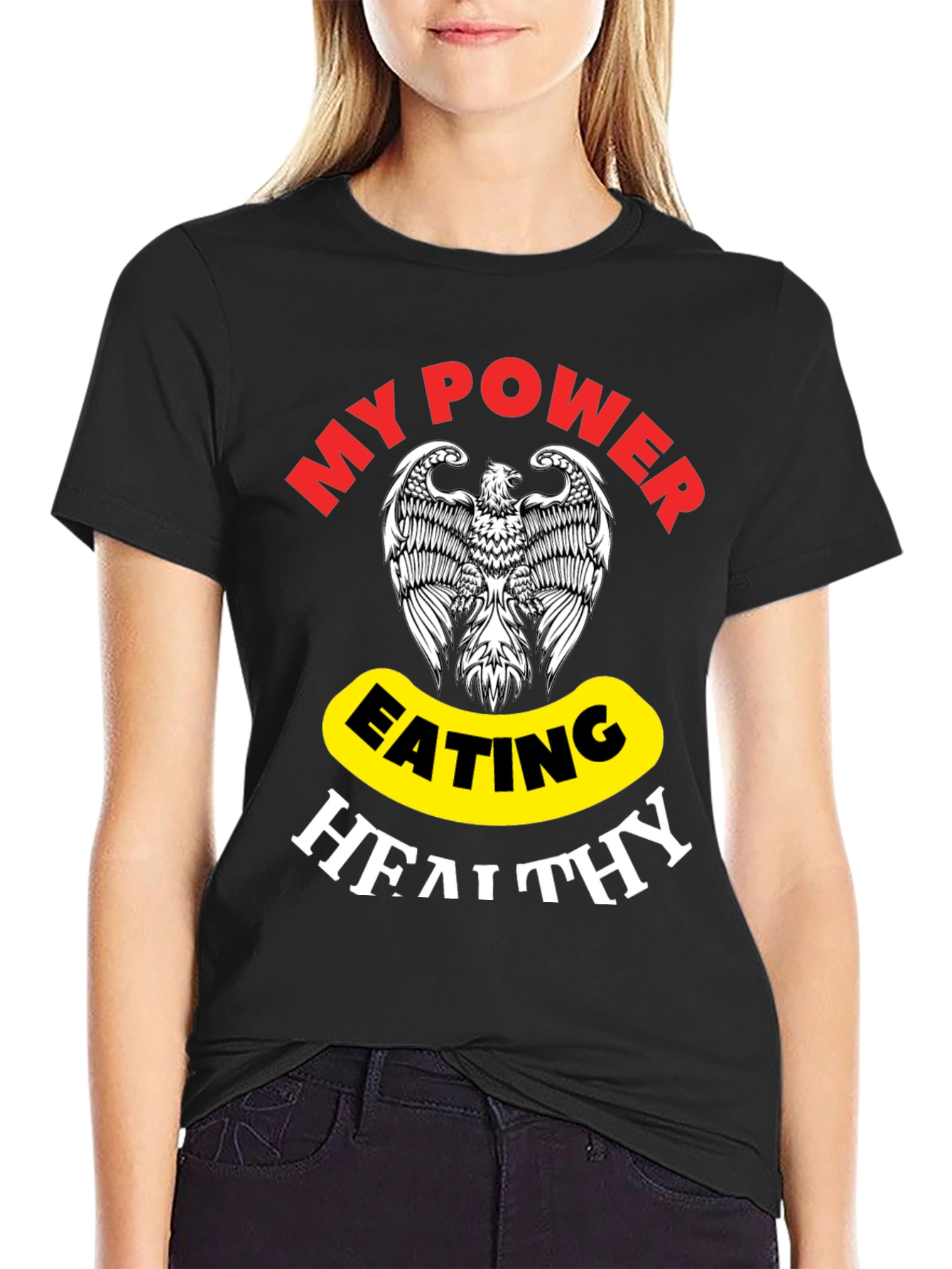 Camiseta Hombre My Power Eating Healthy