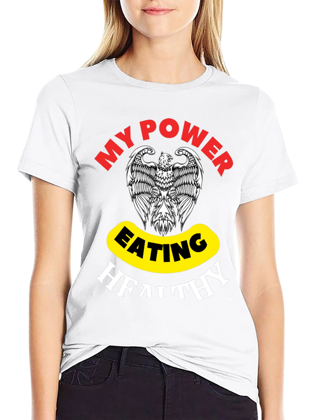 Camiseta Hombre My Power Eating Healthy