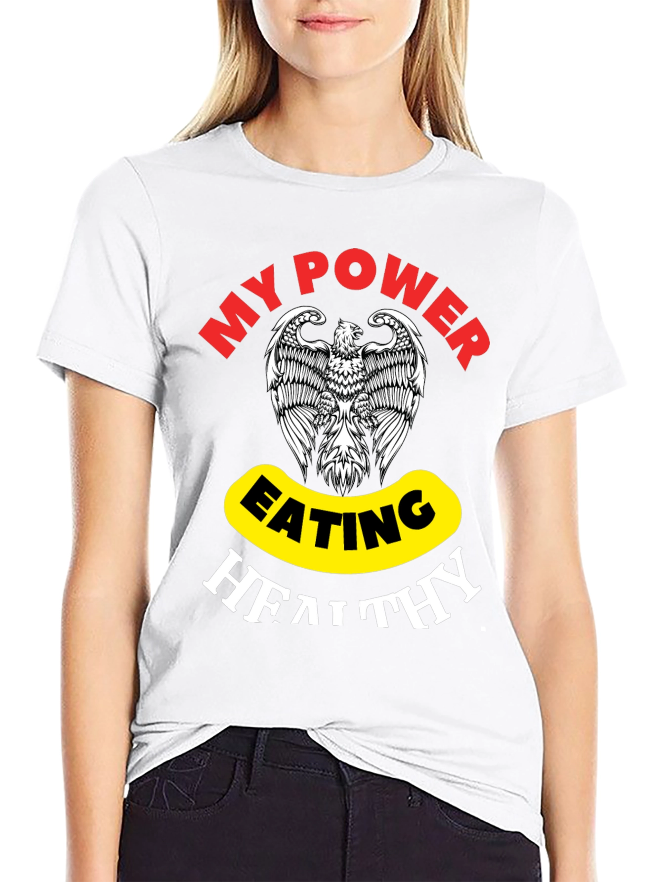Camiseta Hombre My Power Eating Healthy