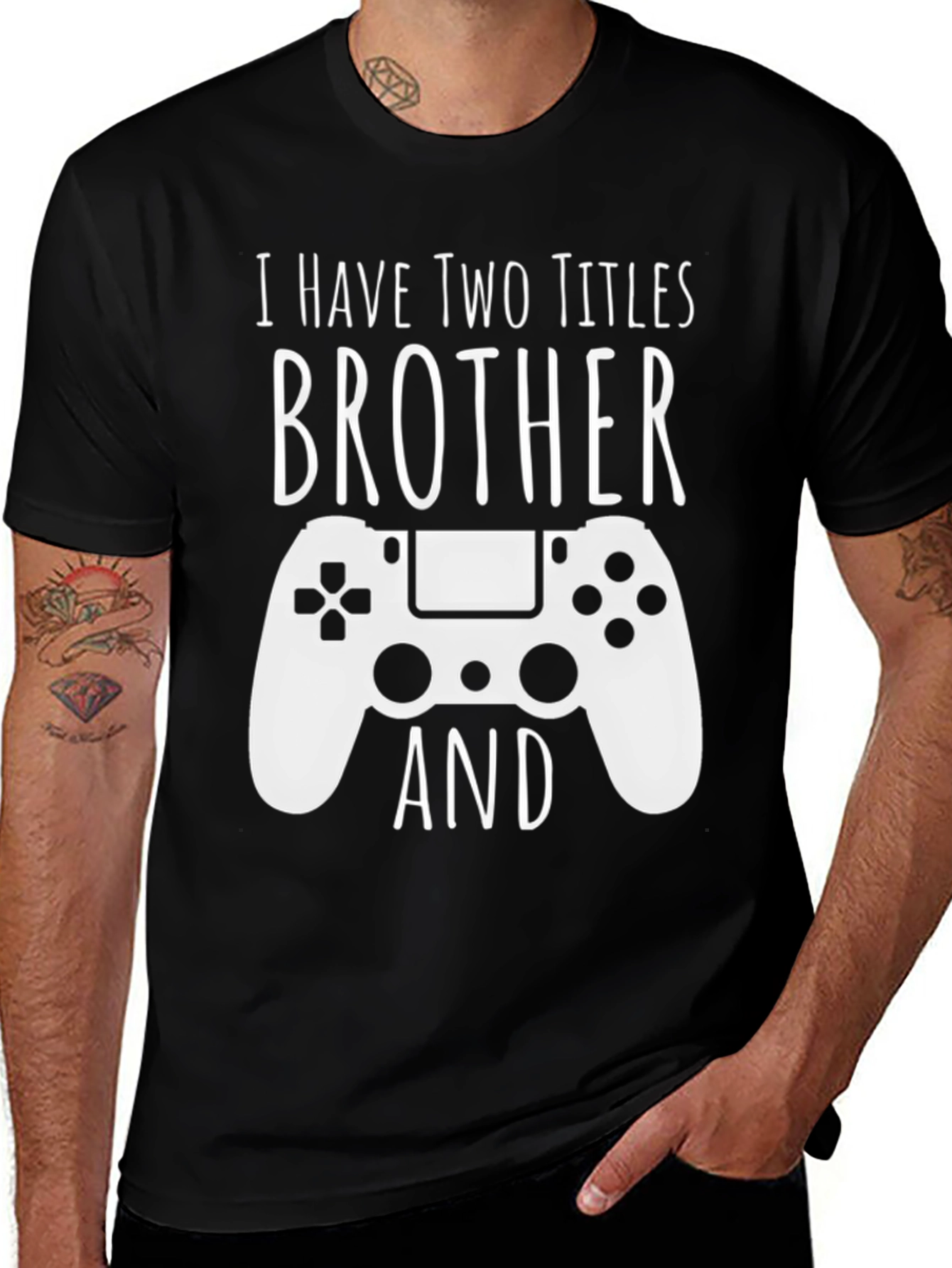 Camiseta Negra Brother Gamer