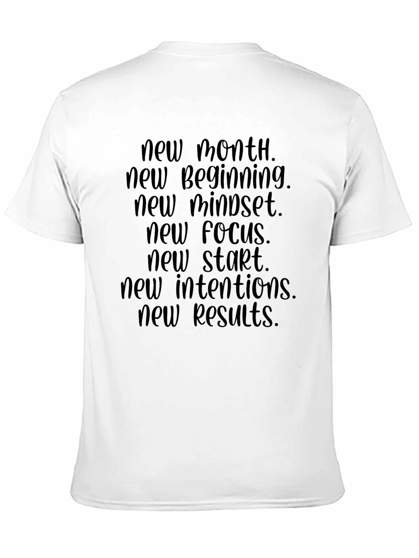 Camiseta Motivacional - Nuevo Mes Nuevo Comienzo