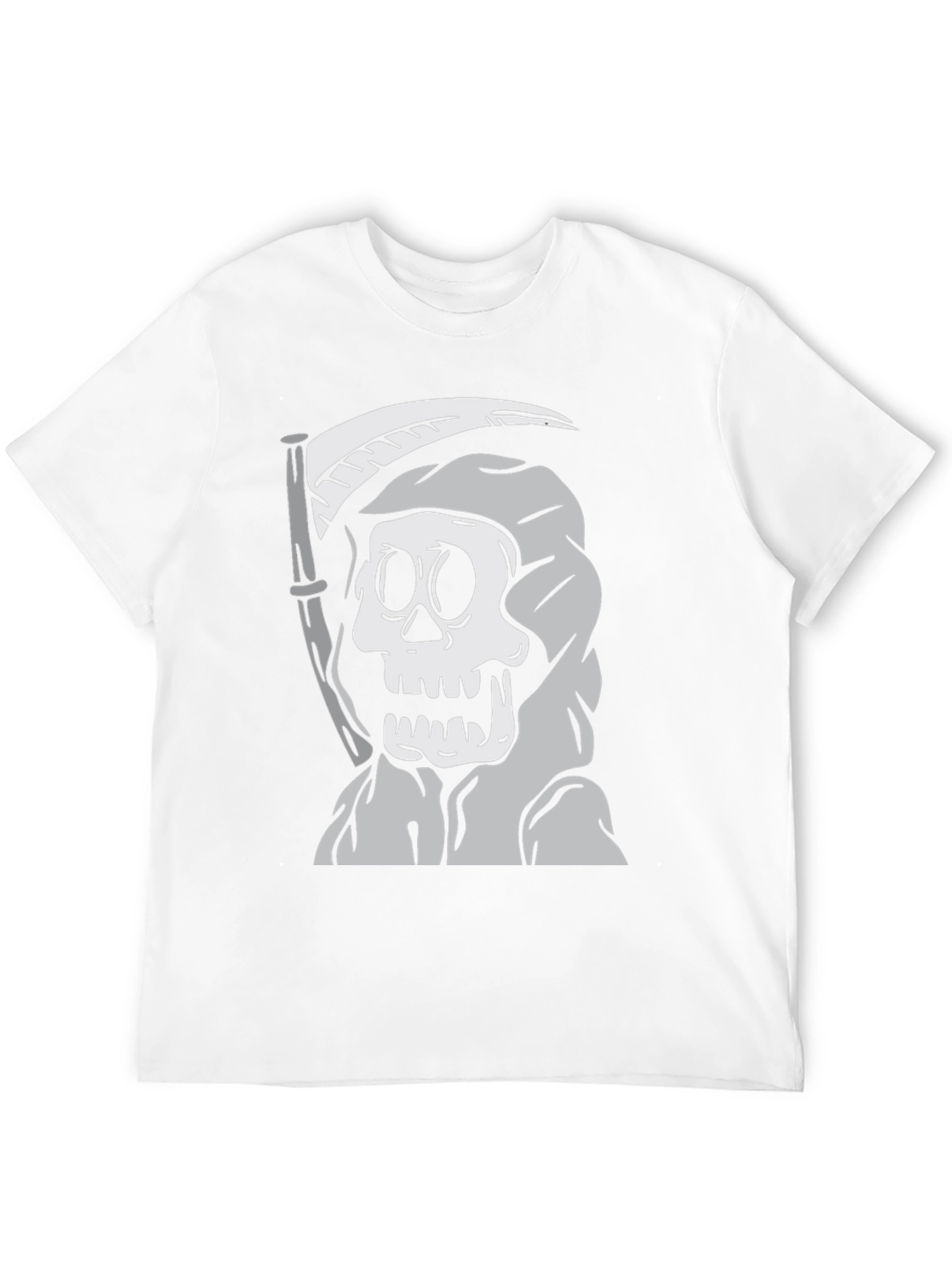 Camiseta Negra con Diseño de Parca de Dibujos Animados