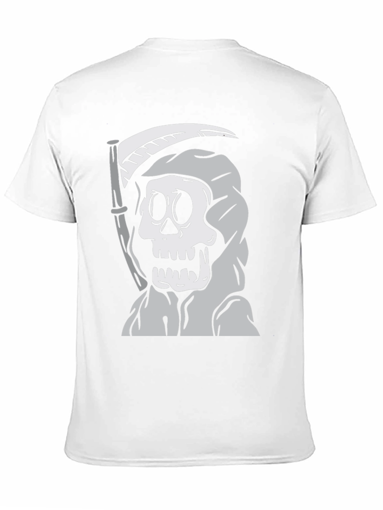 Camiseta Negra con Diseño de Parca de Dibujos Animados