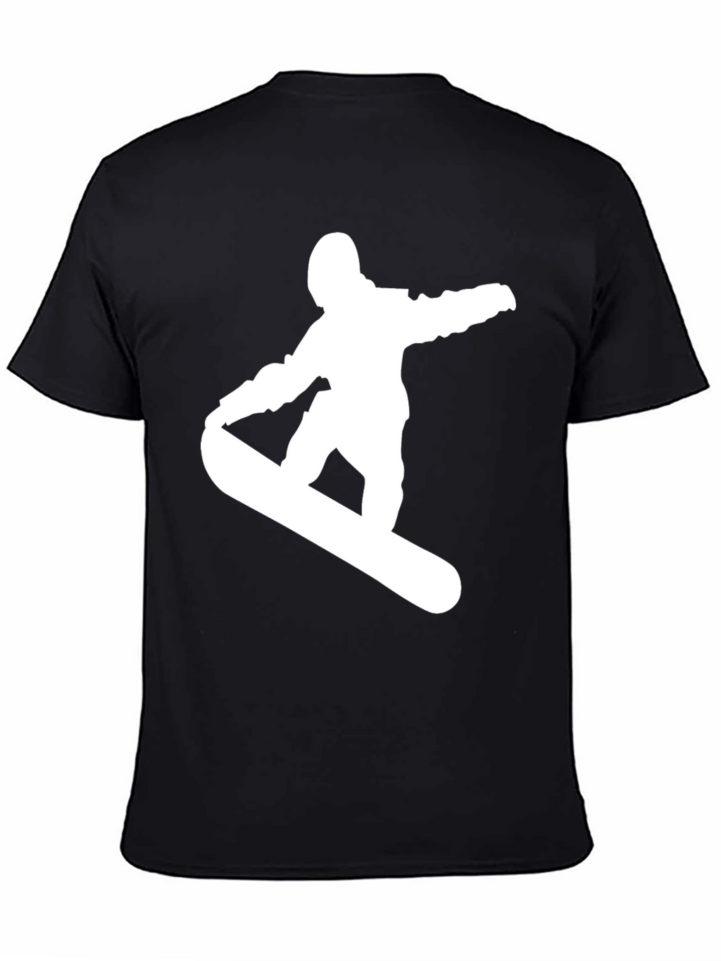 Camiseta Hombre Negra Snowboarder