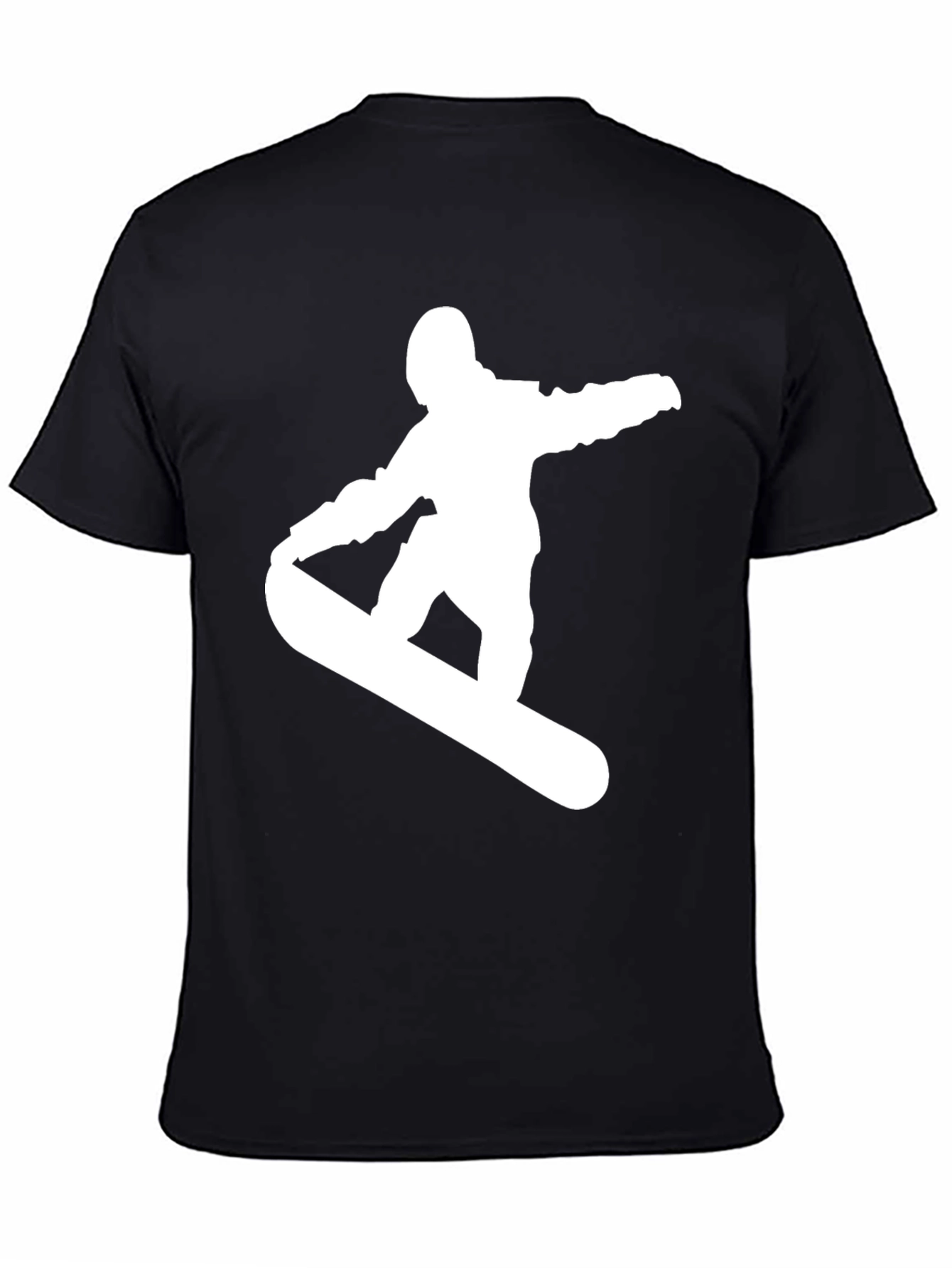 Camiseta Hombre Negra Snowboarder