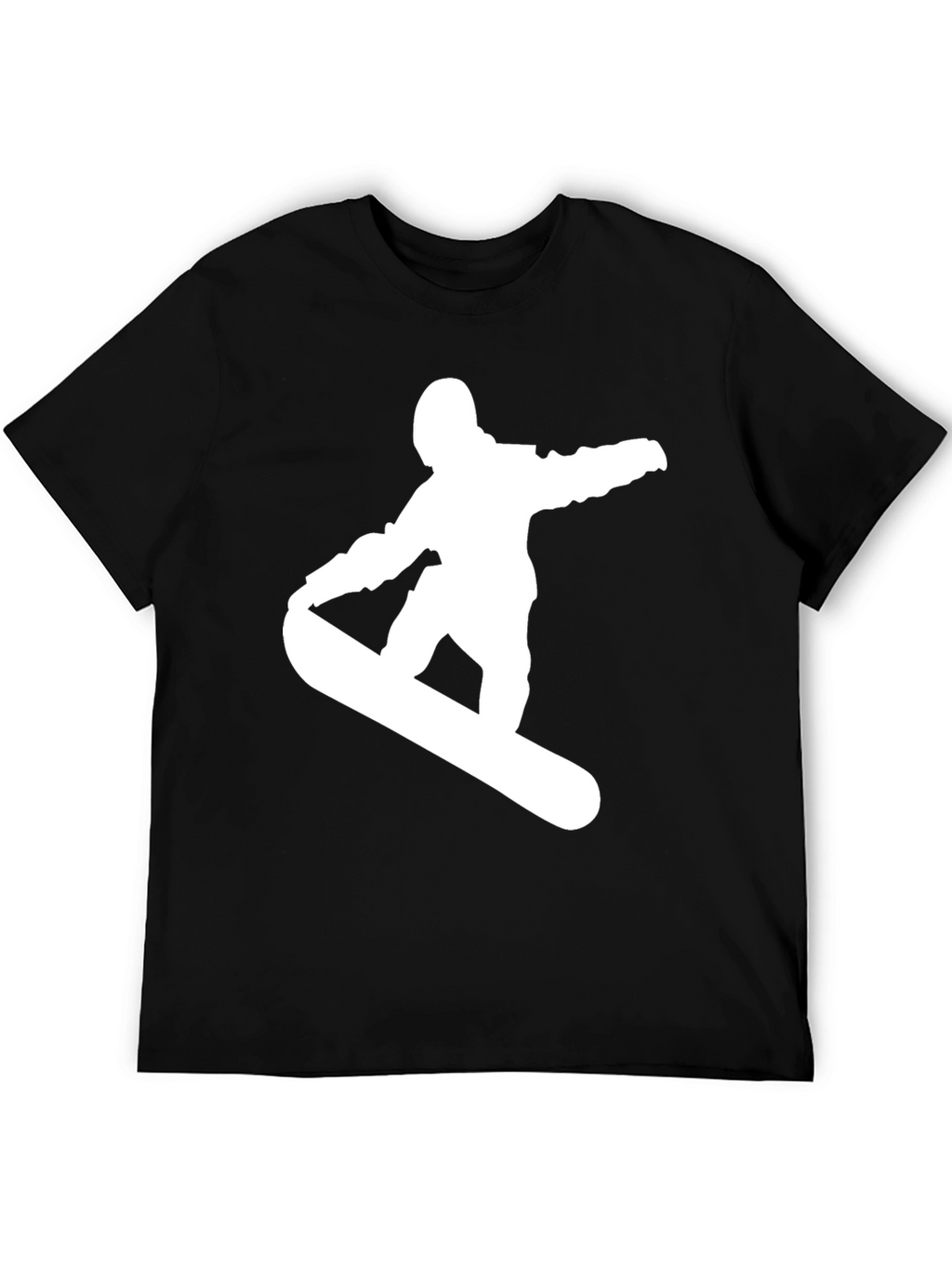 Camiseta Hombre Negra Snowboarder