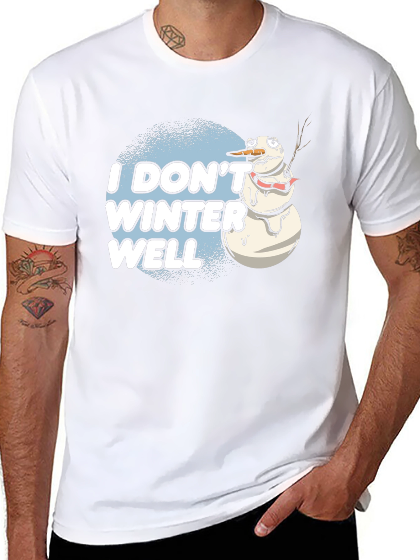 Camiseta Divertida: No Llevo Bien el Invierno