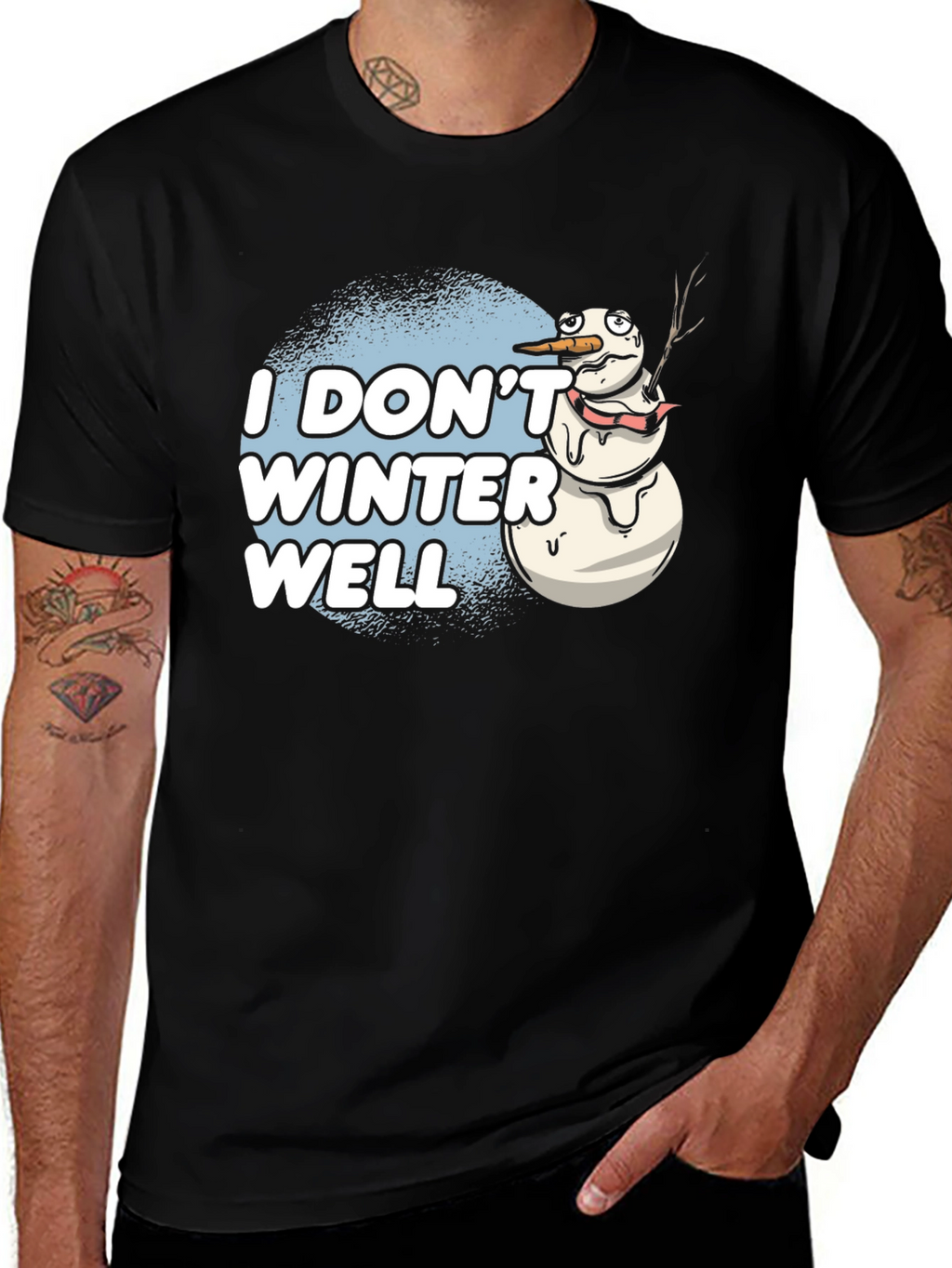 Camiseta Divertida: No Llevo Bien el Invierno