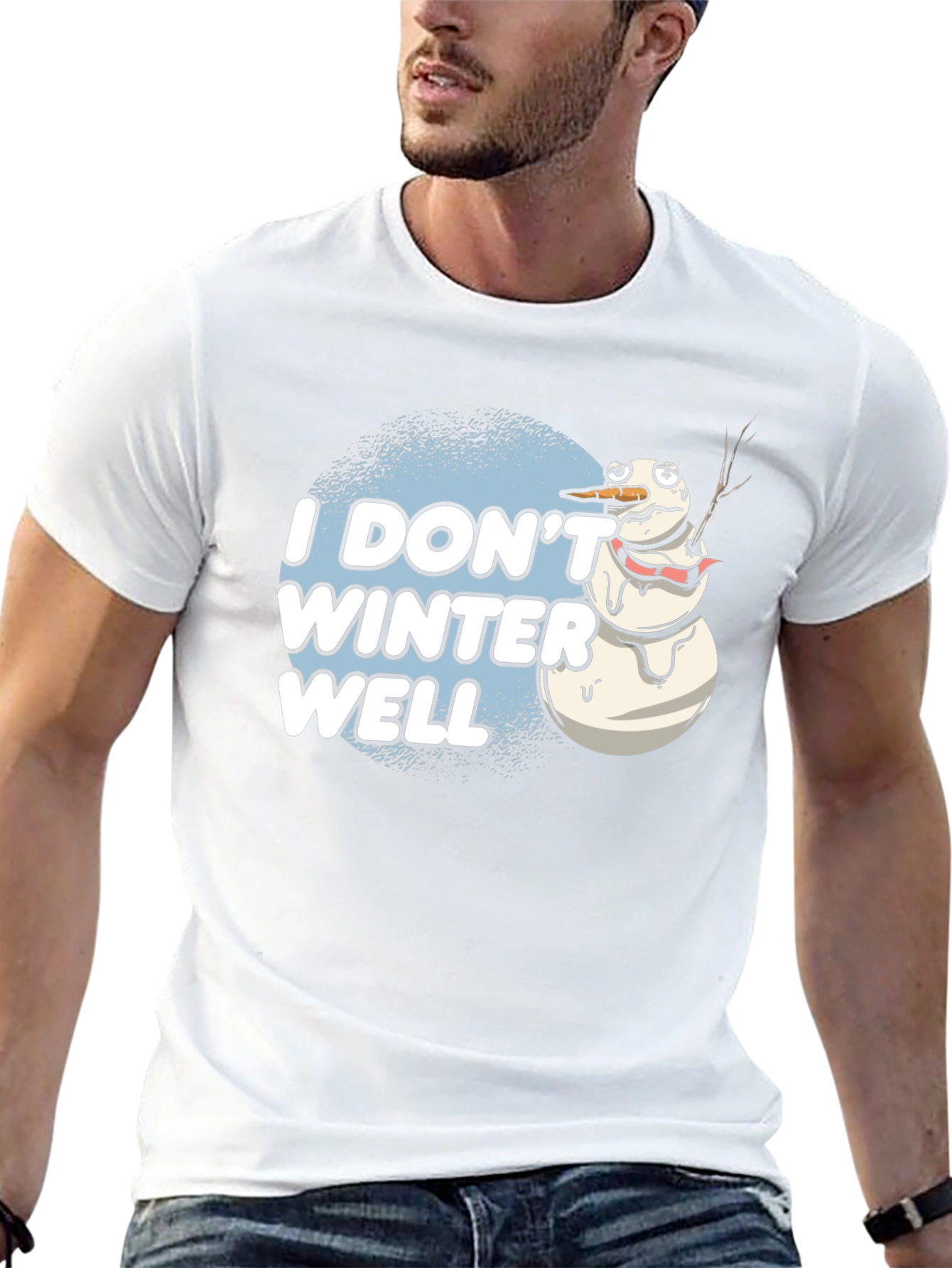 Camiseta Divertida: No Llevo Bien el Invierno