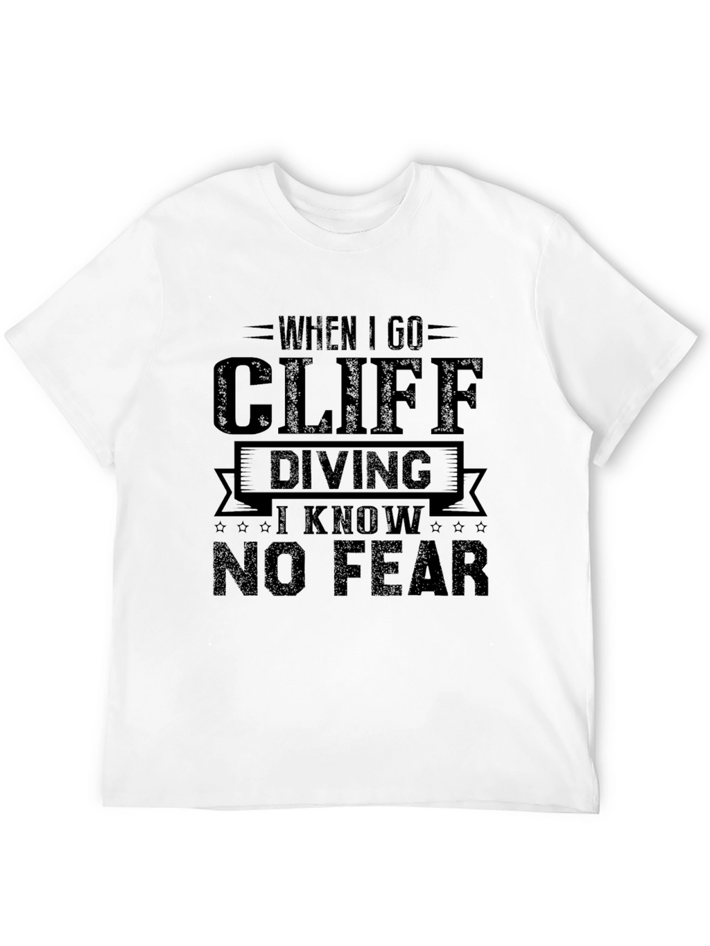 Camiseta Negra Cliff Diving - Sin Miedo