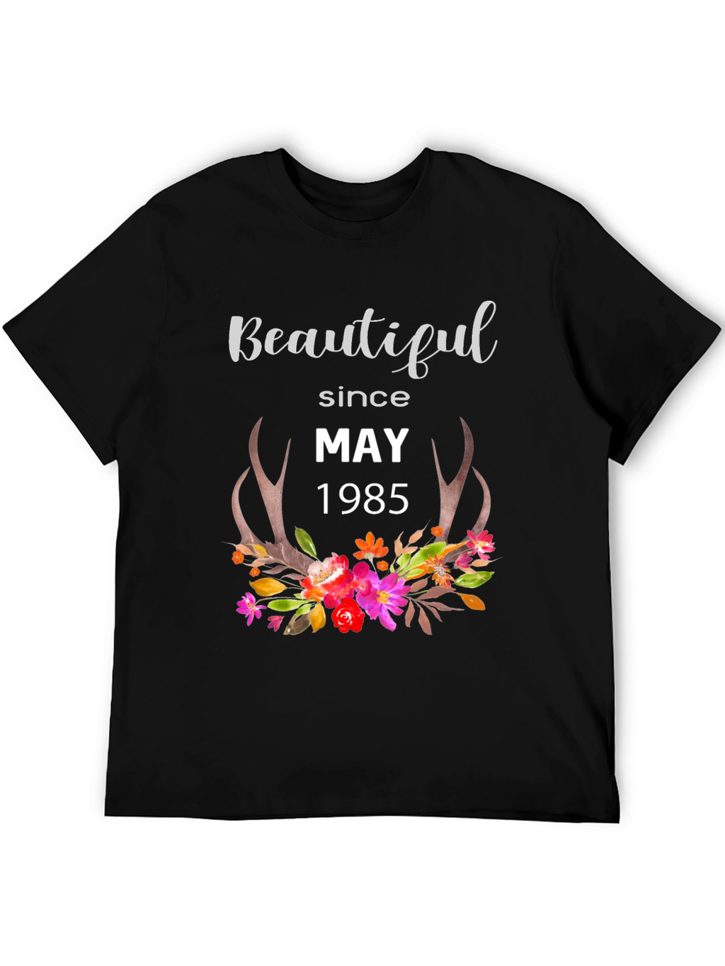 Camiseta Negra Beautiful Since May 1985