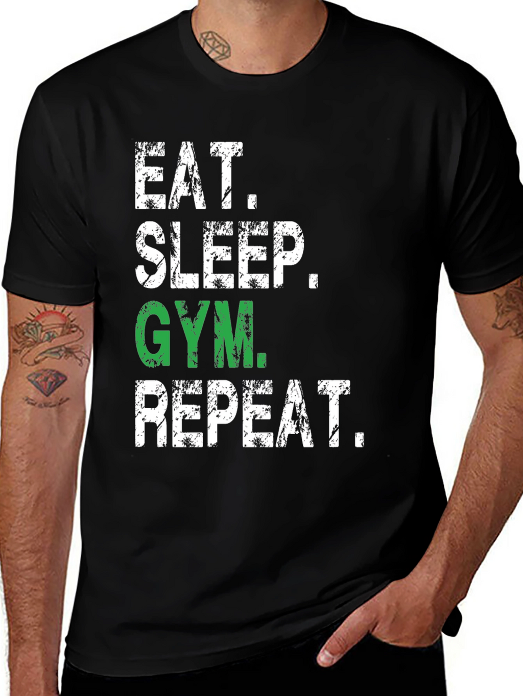 Camiseta Deportiva: Come Duerme Gym Repite