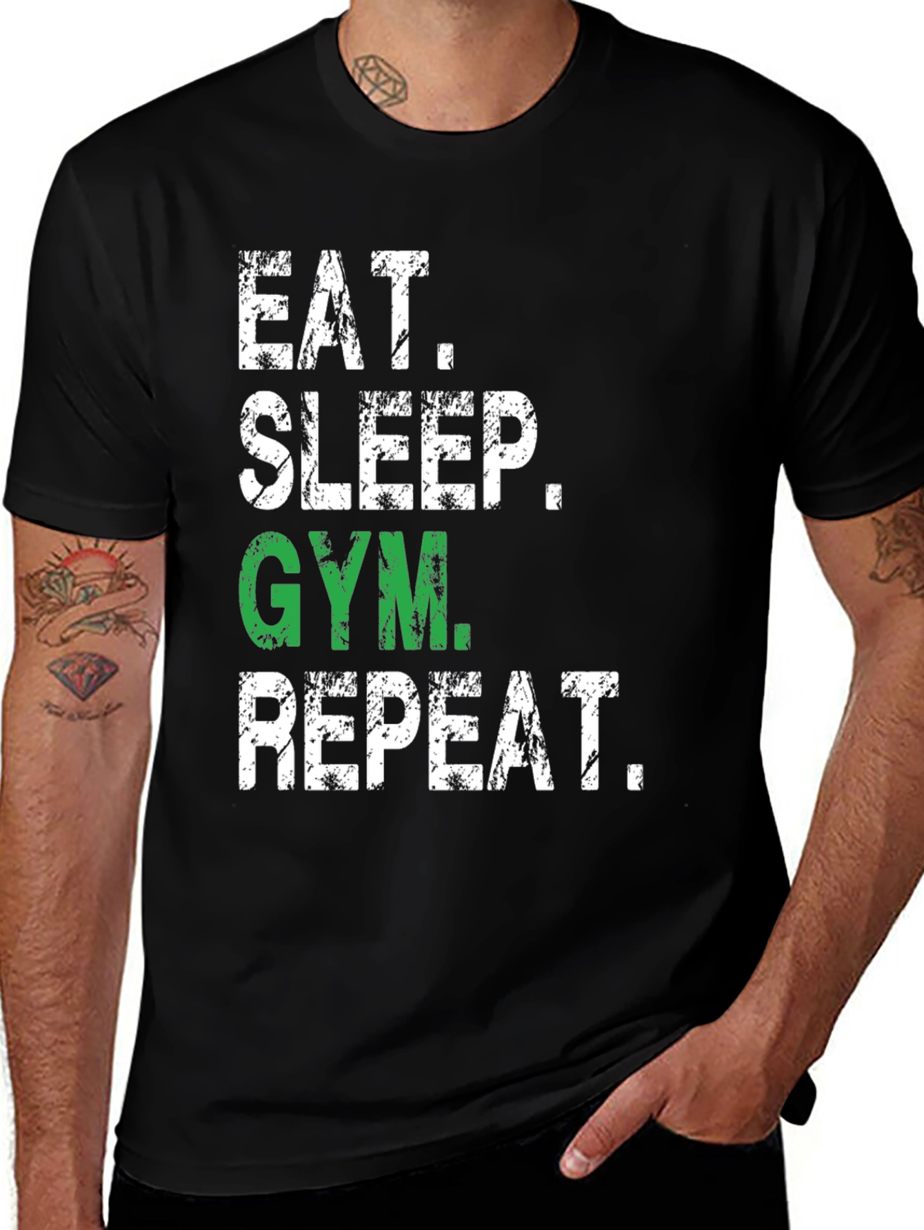 Camiseta Deportiva: Come Duerme Gym Repite
