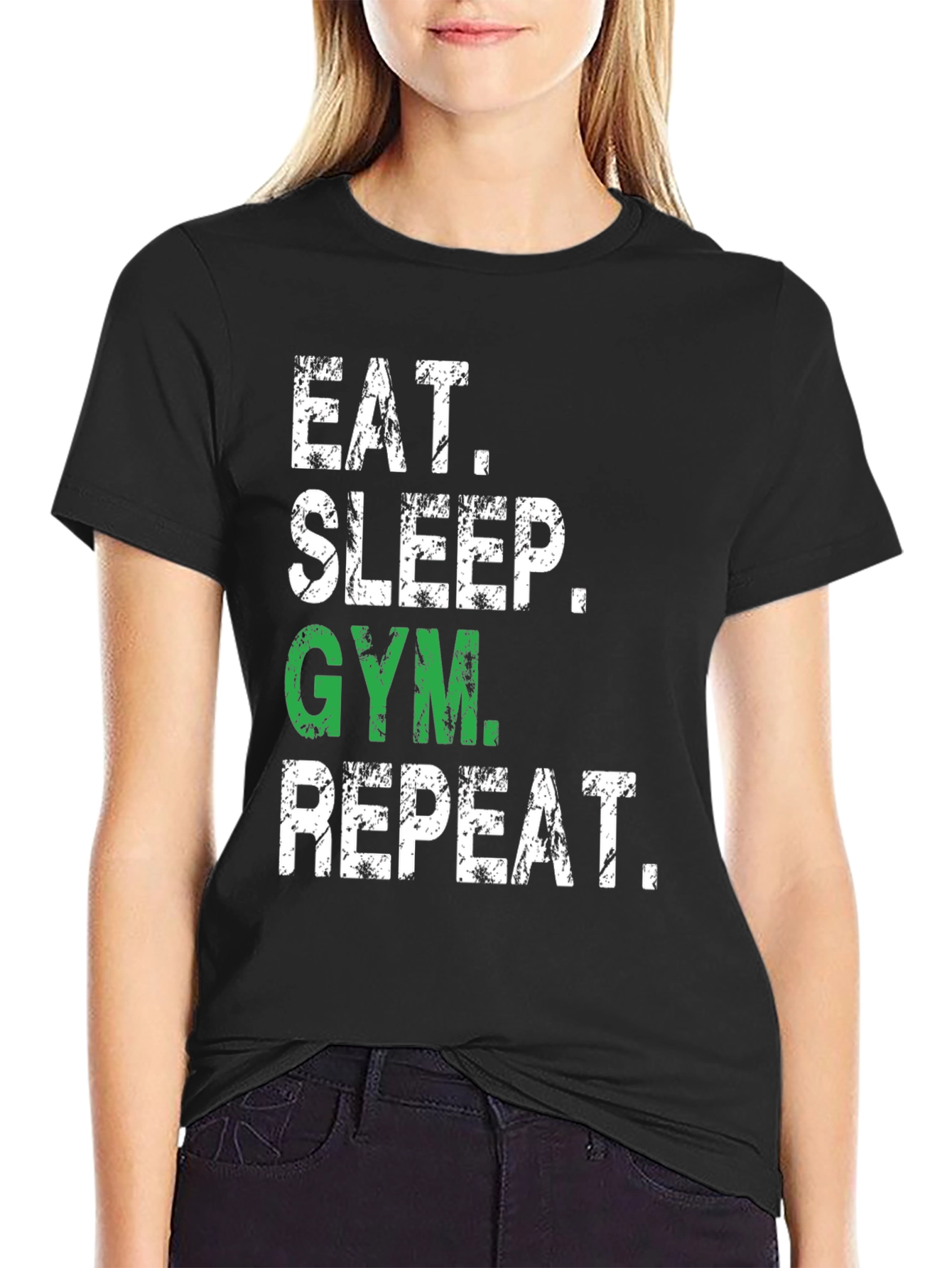 Camiseta Deportiva: Come Duerme Gym Repite