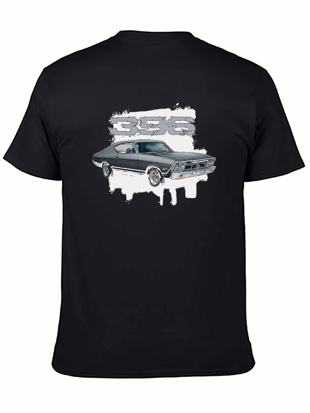 Camiseta Negra Clásica Coche 396